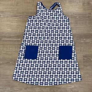 Hanna Andersson Blue and White Floral Dress